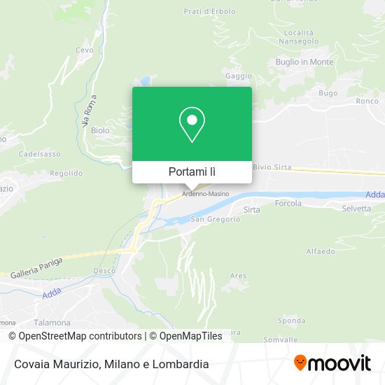 Mappa Covaia Maurizio