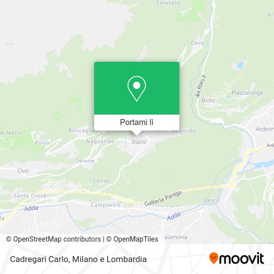 Mappa Cadregari Carlo