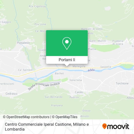 Mappa Centro Commerciale Iperal Castione