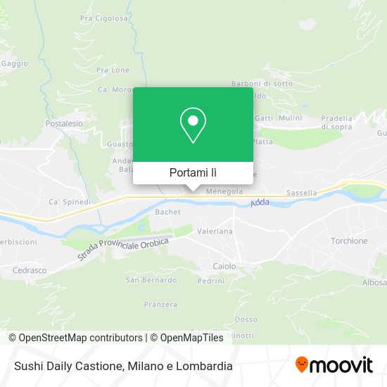 Mappa Sushi Daily Castione