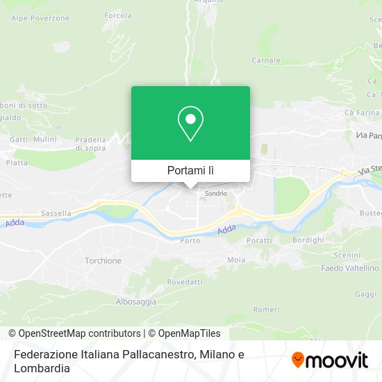 Mappa Federazione Italiana Pallacanestro