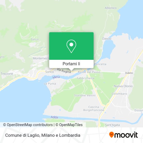 Mappa Comune di Laglio