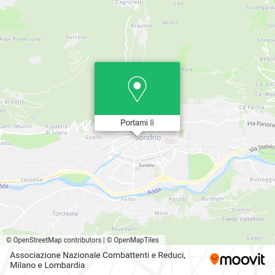 Mappa Associazione Nazionale Combattenti e Reduci