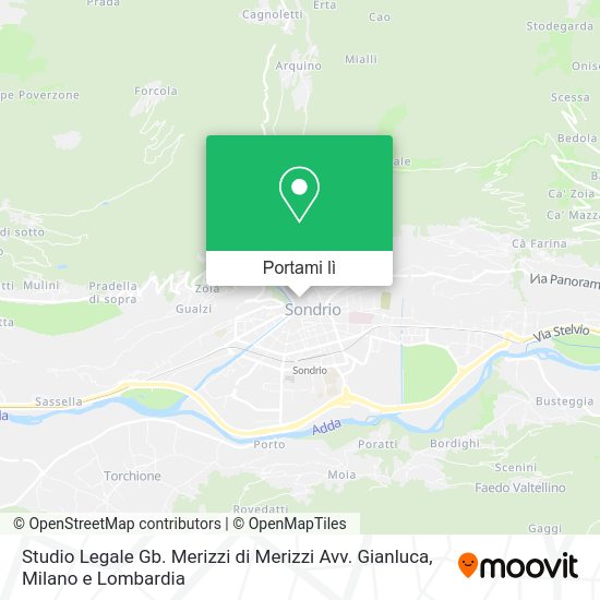 Mappa Studio Legale Gb. Merizzi di Merizzi Avv. Gianluca