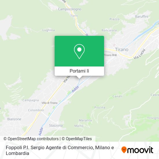 Mappa Foppoli P.I. Sergio Agente di Commercio