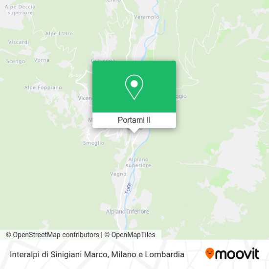 Mappa Interalpi di Sinigiani Marco