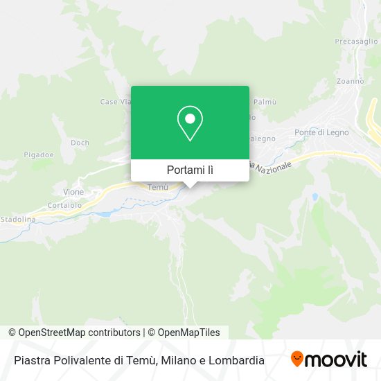 Mappa Piastra Polivalente di Temù