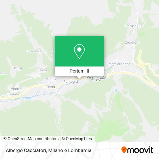 Mappa Albergo Cacciatori