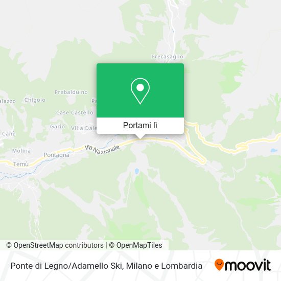 Mappa Ponte di Legno/Adamello Ski