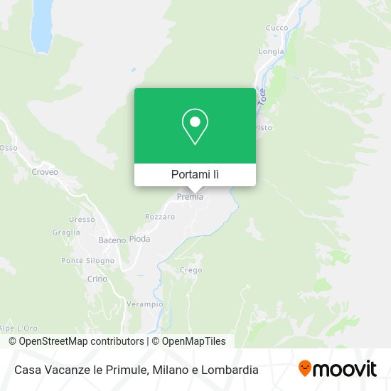 Mappa Casa Vacanze le Primule