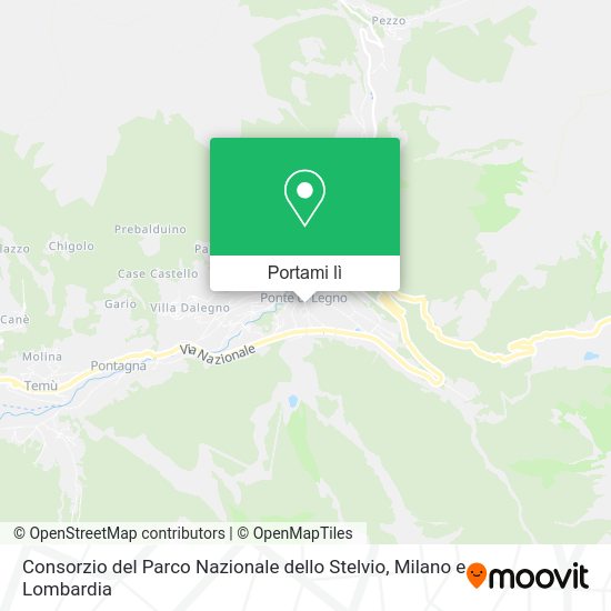 Mappa Consorzio del Parco Nazionale dello Stelvio