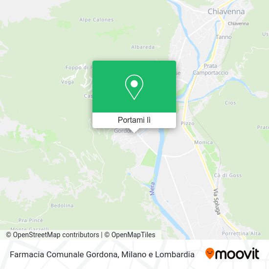 Mappa Farmacia Comunale Gordona