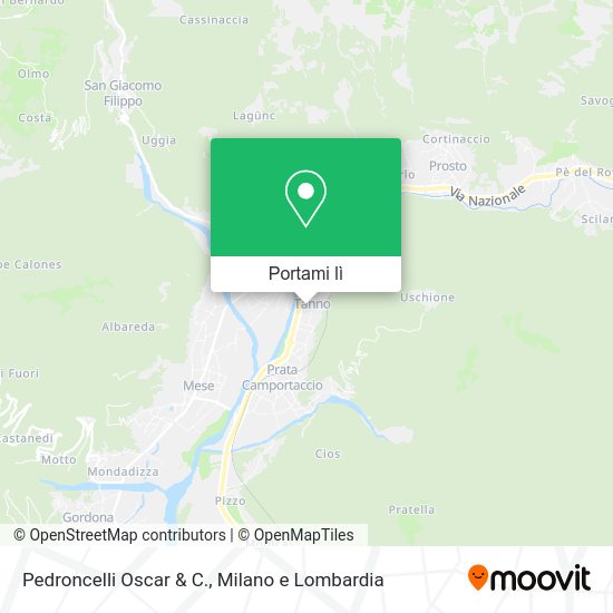 Mappa Pedroncelli Oscar & C.