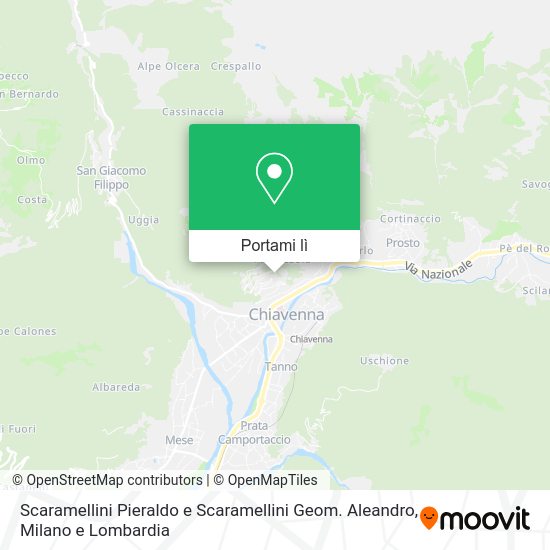 Mappa Scaramellini Pieraldo e Scaramellini Geom. Aleandro