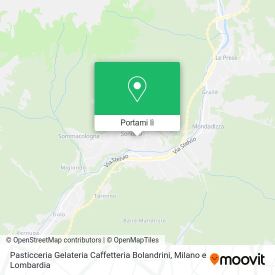 Mappa Pasticceria Gelateria Caffetteria Bolandrini