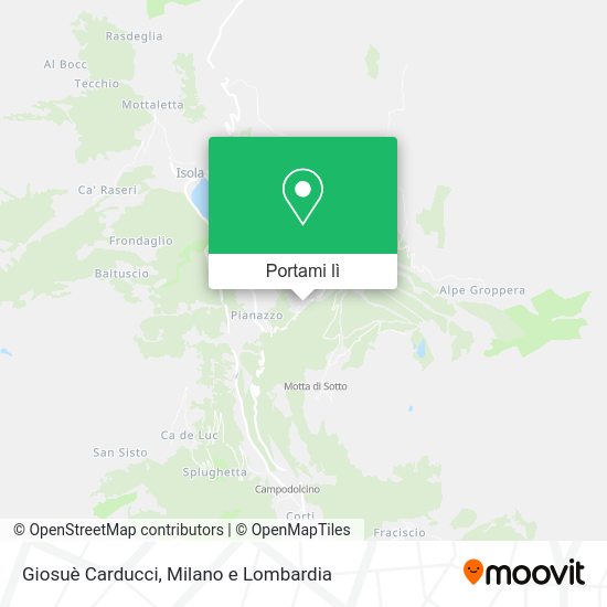 Mappa Giosuè Carducci