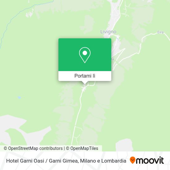 Mappa Hotel Garni Oasi / Garni Gimea
