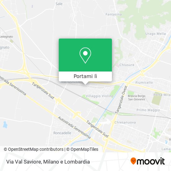 Mappa Via Val Saviore