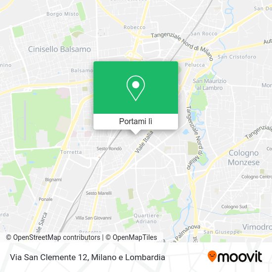 Mappa Via San Clemente  12