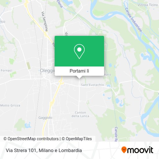 Mappa Via Strera  101