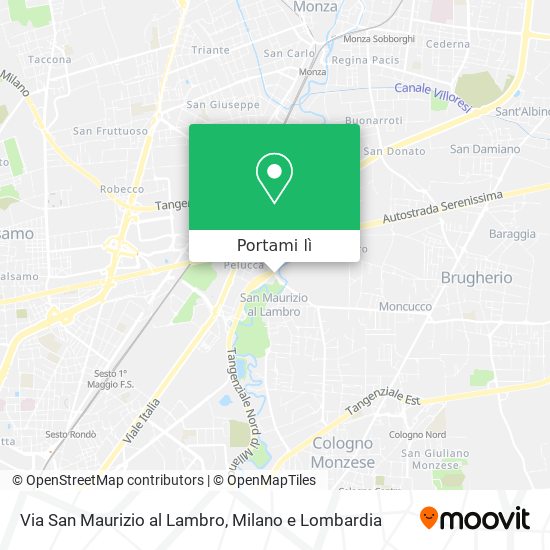Mappa Via San Maurizio al Lambro