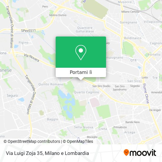 Mappa Via Luigi Zoja 35