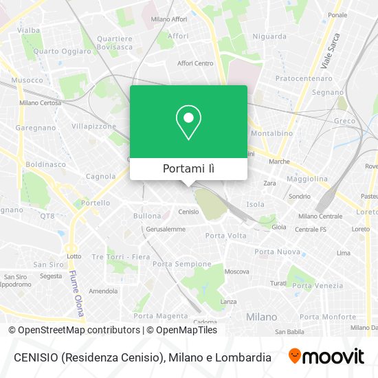 Mappa CENISIO (Residenza Cenisio)
