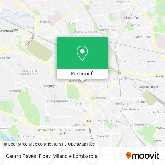 Mappa Centro Pavesi Fipav