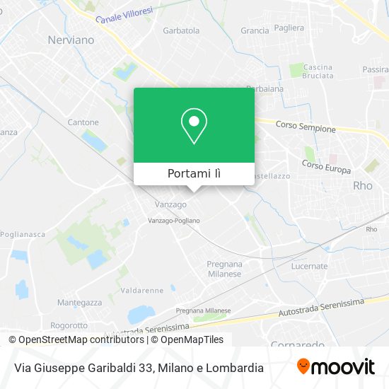 Mappa Via Giuseppe Garibaldi 33