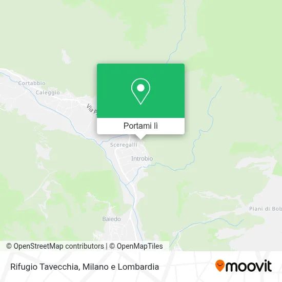 Mappa Rifugio Tavecchia