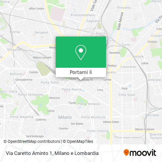 Mappa Via Caretto Aminto 1