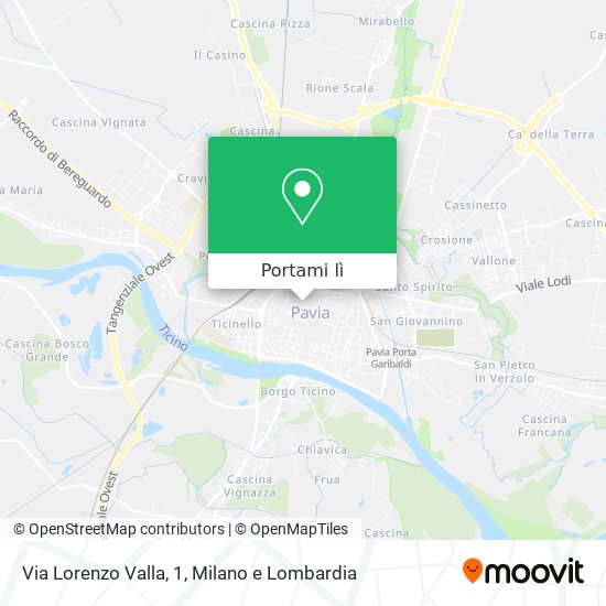 Mappa Via Lorenzo Valla, 1