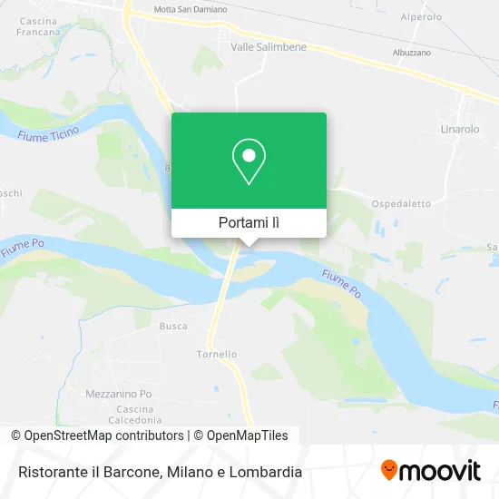 Mappa Ristorante il Barcone