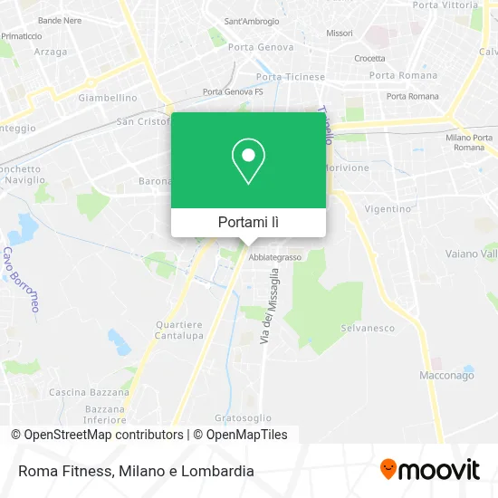 Mappa Roma Fitness