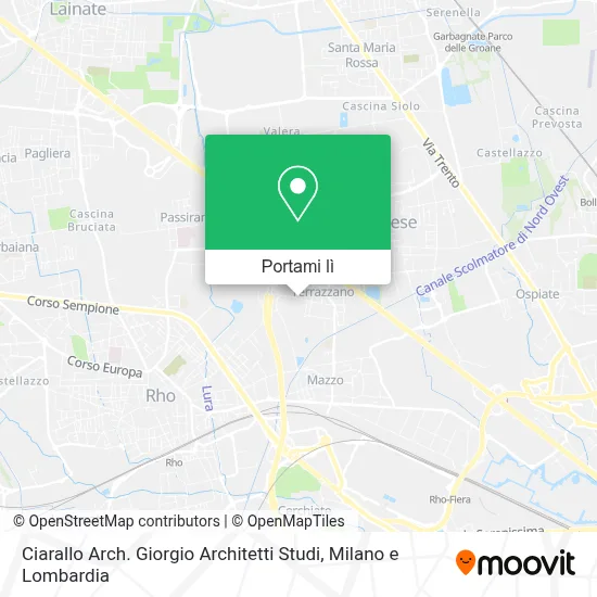 Mappa Ciarallo Arch. Giorgio Architetti Studi