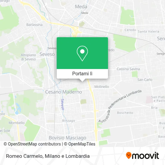 Mappa Romeo Carmelo