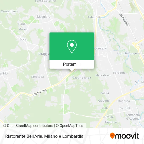 Mappa Ristorante Bell'Aria