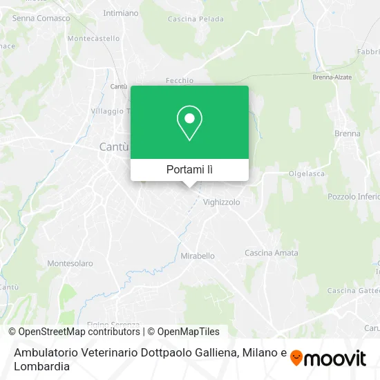 Mappa Ambulatorio Veterinario Dottpaolo Galliena