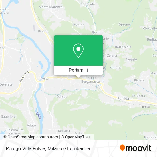 Mappa Perego Villa Fulvia