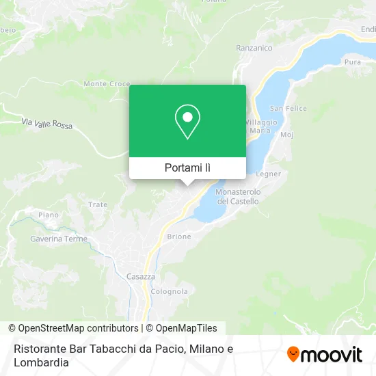 Mappa Ristorante Bar Tabacchi da Pacio