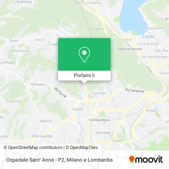 Mappa Ospedale Sant' Anna - P2