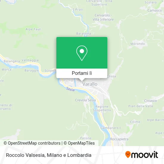 Mappa Roccolo Valsesia