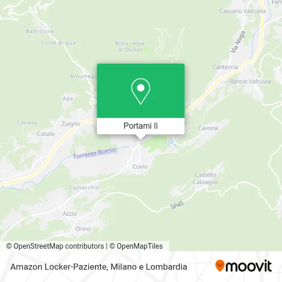 Mappa Amazon Locker-Paziente