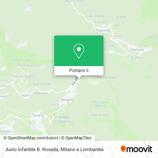 Mappa Asilo Infantile B. Roveda
