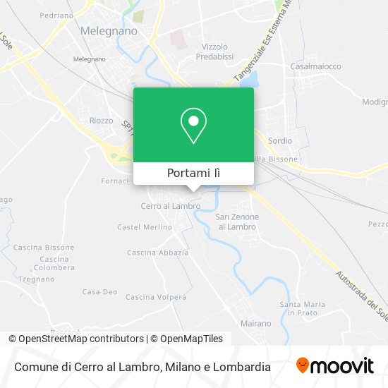 Mappa Comune di Cerro al Lambro