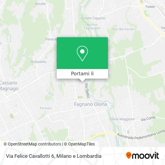 Mappa Via Felice Cavallotti 6