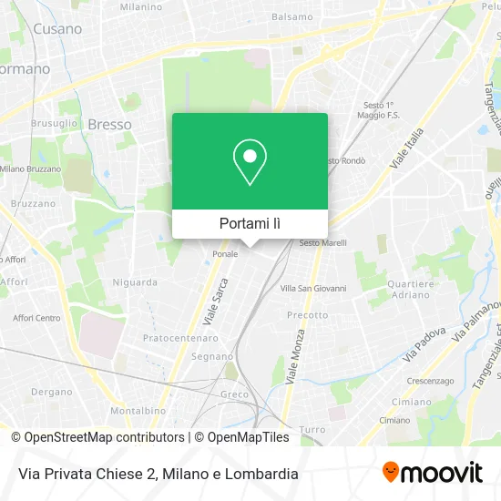 Mappa Via Privata Chiese  2