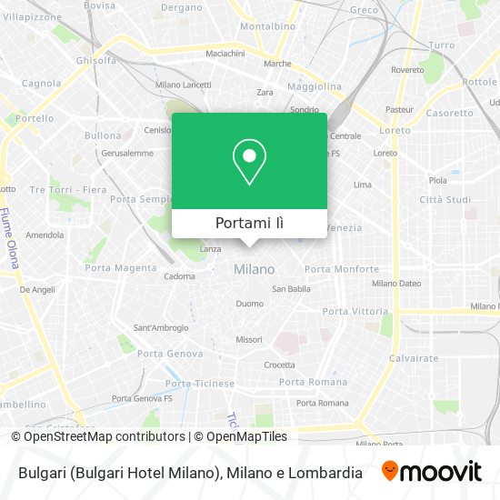 Mappa Bulgari (Bulgari Hotel Milano)