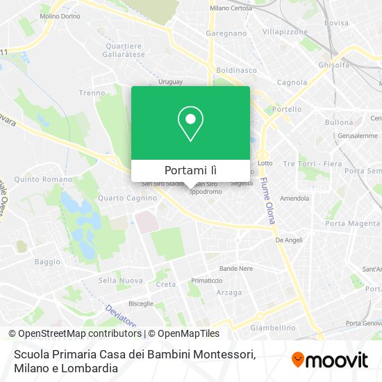 Mappa Scuola Primaria Casa dei Bambini Montessori