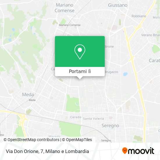 Mappa Via Don Orione, 7